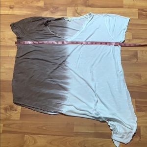 Buckle large casual two tone shirt